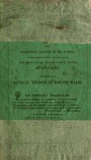 Tapa de Reliques of Irish Jacobite poetry