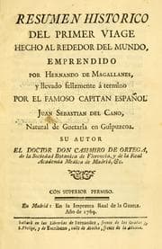 Tapa de Resumen histórico del primer viage hecho alrededor del mundo