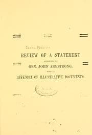 Tapa de Review of a statement attributed to Gen
