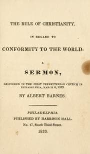 Tapa de The Rule of Christianity in regard to conformity to the world