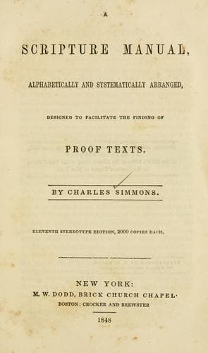 Tapa de A Scripture manual