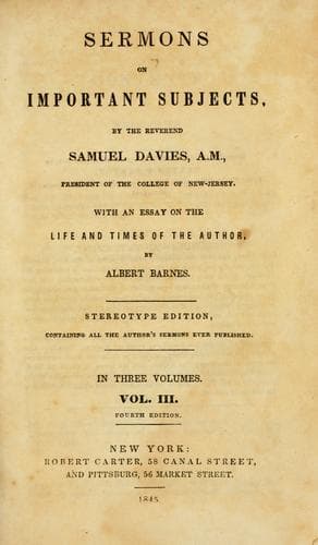 Tapa de Sermons on important subjects
