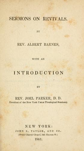 Tapa de Sermons on revivals
