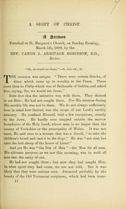 Tapa de A sight of Christ