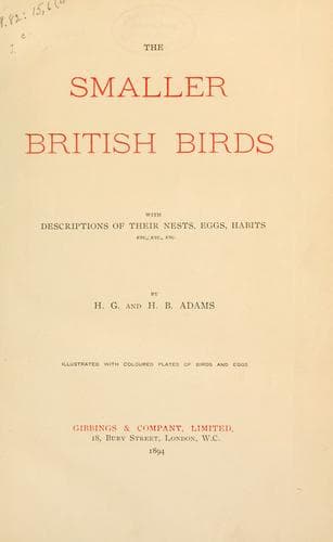 Tapa de The smaller British birds