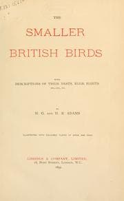 Tapa de The smaller British birds
