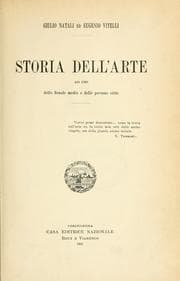 Tapa de Storia dell'arte ad uso delle scuole medie e delle persone cólte [di] Giulio Natali ed Eugenio Vitelli