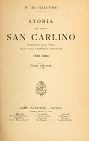 Tapa de Storia del teatro San Carlino