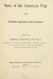 Tapa de Story of the American Flag with Patriotic Selections and Incidents
