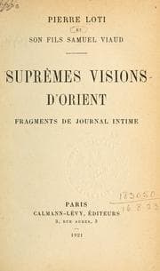 Tapa de Suprêmes visions d'Orient