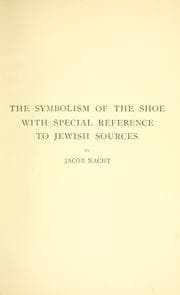 Tapa de The symbolism of the shoe with special reference to Jewish sources