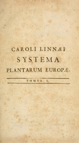 Tapa de Systema plantarum Europae