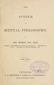 Tapa de The system of mental philosophy