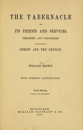 Tapa de The tabernacle and its priests and services