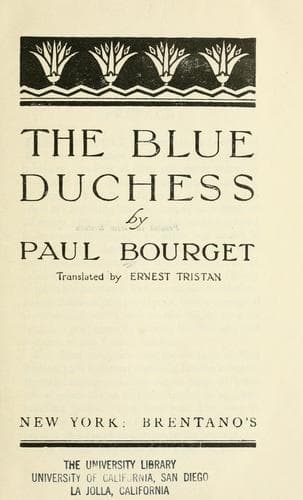 Tapa de The blue duchess