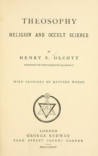 Tapa de Theosophy