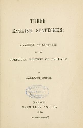 Tapa de Three English statesmen