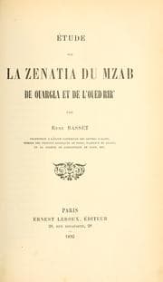 Tapa de ©tude sur la zenatia du Mzab de Ouargla et de l'Oued-Rir'