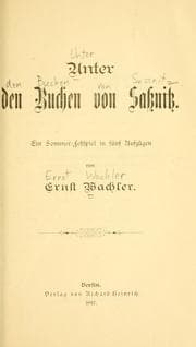 Tapa de Unter den Buchen von Sassnitz