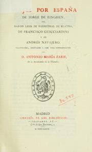 Tapa de Viajes por España de Jorge de Einghen