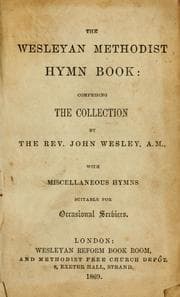 Tapa de Wesleyan Methodist hymn book