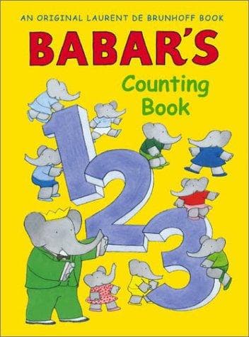 Tapa de Babar's counting book