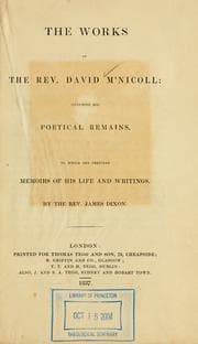 Tapa de The works of the Rev. David M'Nicoll