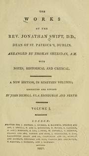 Tapa de The works of the Rev. Jonathan Swift ..