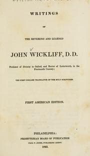 Tapa de Writings of the Reverend and learned John Wickliff, D.D. ..