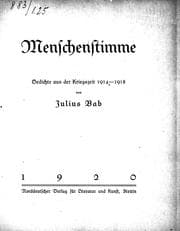 Tapa de Menschenstimme