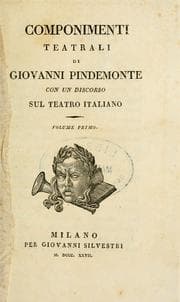 Tapa de Componiementi teatrali. Con un discorso sul teatro italiano