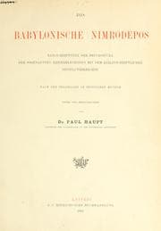 Tapa de Das babylonische Nimrodepos, Keilschfrift-text der Bruchstücke der sogenannten Izdubarlegenden mit dem keilinschriftlichen Sintfluthberichte nach den Originalen im Britischen Museum