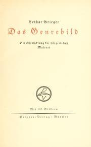 Tapa de Das Genrebild
