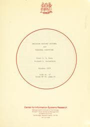 Tapa de Decision support systems and personal computing