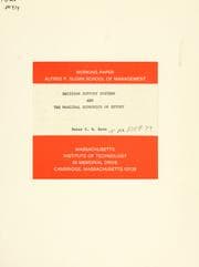 Tapa de Decision support systems and the marginal economics of effort
