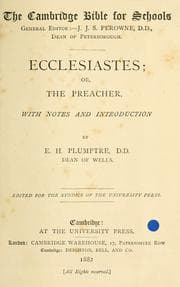 Tapa de Ecclesiastes, or, The Preacher