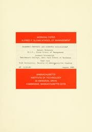 Tapa de Economic progress and economic dislocation