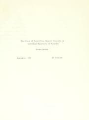 Tapa de The effect of interoffice network structure on individual experience of problems / Gordon Walker
