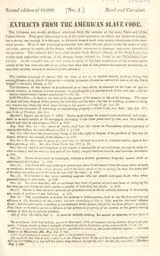 Tapa de Extracts from the American slave code