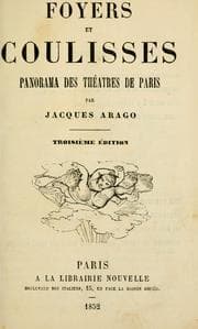 Tapa de Foyers et coulisses
