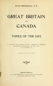 Tapa de Great Britain and Canada