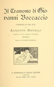 Tapa de Il tramonto di Giovanni Boccaccio