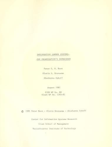 Tapa de Implementing common systems