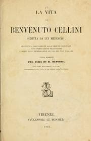 Tapa de La vita di Benvenuto Cellini