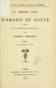Tapa de Le premier livre d'Amadis de Gaula