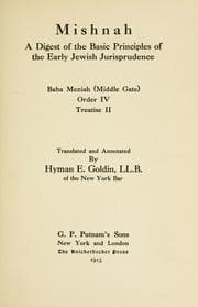 Tapa de Mishnah