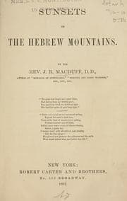 Tapa de Sunsets on the Hebrew mountains