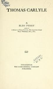 Tapa de Thomas Carlyle