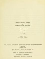 Tapa de Towards an axiomatic approach to information systems development