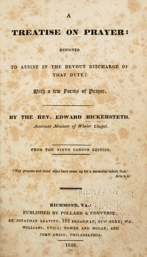 Tapa de A treatise on prayer